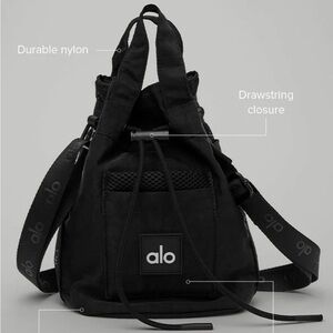 ALO Yoga black bucket bag